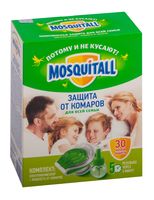 Электрофумигатор с жидкостью от комаров "Защита для всей семьи. 30 ночей" (30 мл)
