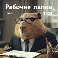 Календарь настенный на 2026 год "Рабочие лапки" (30х30 см)