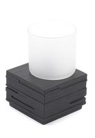 Подставка для зубных щёток "Brick" (83х83х95 мм; чёрная)