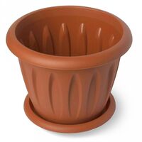 Цветочный горшок "Фелиция" (0,4 л; коричневый)