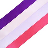 Набор декоративных лент "Розово-фиолетовый микс" (2,5 см; 23 м; 4 шт.)