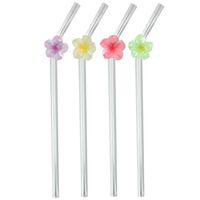Трубочки для коктейля "Цветник" (4 шт.)