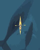 Картина по номерам "Под водой" (400х500 мм)