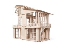 Сборная деревянная модель "Кукольный дом. Лофт"