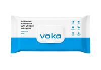 Салфетки влажные для уборки кухни "Voka" (40 шт.)