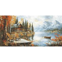 Набор для вышивания "Отголоски золотого времени года" (350х700 мм)