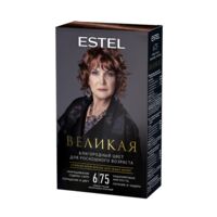 Крем-краска для волос "Estel Великая" (тон: 6.75, тёмно-русый коричнево-красный)