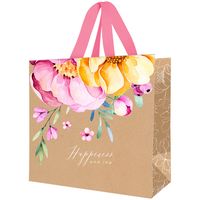 Пакет бумажный подарочный "Fleur charmant" (20х20х10 см)