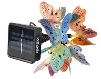 Светильник садовый на солнечной батарее "Гирлянда бабочек"