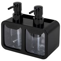 Дозатор для жидкого мыла "Double" (черный)