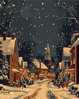 Картина по номерам "Ночь перед Рождеством" (400х500 мм)