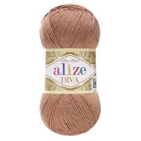 Пряжа "Diva №261" (100 г; 350 м; красно-коричневый)