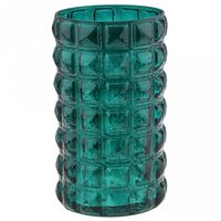 Ваза стеклянная "Авиньон" (20 см; изумруд)