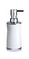 Дозатор для жидкого мыла акриловый "Disco White" (65х65х190 мм)