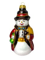 Ёлочная игрушка "Снеговик в пальто" (арт. Ф-142)