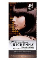 Крем-краска для волос с хной "Richenna" тон: medium brown