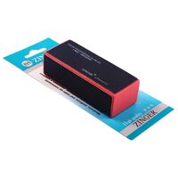 Баф для ногтей "Classic EK-101, 180/220/320 грит" (черно-розовый)