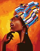 Картина по номерам "Портрет африканки" (400х500 мм)
