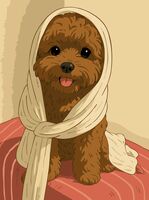 Картина по номерам "Кареглазик" (300х400 мм)