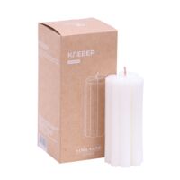 Свеча декоративная "Четырёхлистник" (белый)