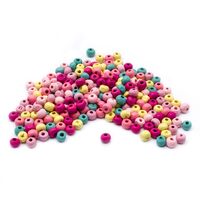 Бусины деревянные (6 мм; 250 шт.; светлый микс)