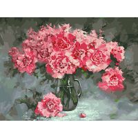 Картина по номерам "Розовые пионы" (300х400 мм)