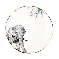 Тарелка фарфоровая "Саванна. Слон" (180х180х25 мм)