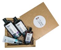 Подарочный набор "Men Aspect Simple №1" (шампунь, гель для душа, бальзам после бритья, гель для лица)