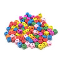 Бусины деревянные "Русский алфавит. Куб" (10 мм; 100 шт.)