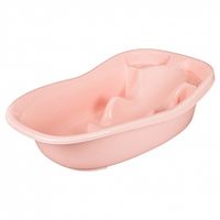 Ванночка для купания "Пластишка. Со сливом" (светло-розовый)