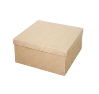 Подарочная коробка крафтовая (20х20х10 см)