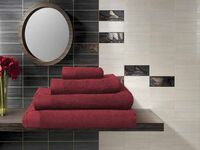 Полотенце махровое (50x100 см; рубин)