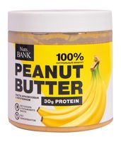 Паста арахисовая "Nuts Bank. С протеином и банановым вкусом" (500 г)
