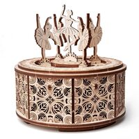 Сборная деревянная модель "Музыкальная шкатулка. Танцующие балерины"