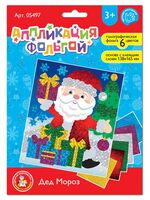 Аппликация из фольги "Дед Мороз"