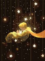 Картина по номерам "Маленькиц Принц в звёздах" (300х400 мм)