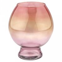 Ваза стеклянная "Жондор Катрин" (19,5 см; розовый)