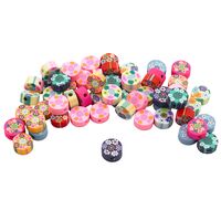 Бусины из полимерной глины "Цветы 2" (10 мм)