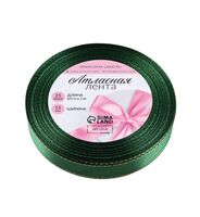 Лента атласная "№049" (1,5 см; 23 м; зелёная)