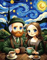 Картина по номерам "Творческая встреча" (400х500 мм)