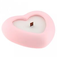 Свеча декоративная "Сердечко" (розовый)