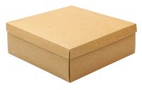 Подарочная коробка крафтовая (20х20х7 см)