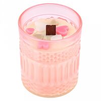 Свеча декоративная "Сердечные радости" (розовый)