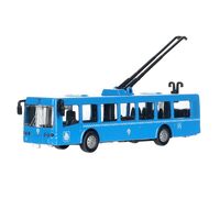 Машинка инерционная "Троллейбус" (синий)