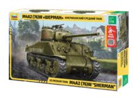 Сборная модель "Американский средний танк М4А2 (76) W Шерман" (масштаб: 1/35)