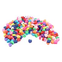 Бусины из полимерной глины "Сердечки Love" (300 шт.)