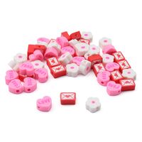 Бусины из полимерной глины "Любовное послание" (50 шт.)
