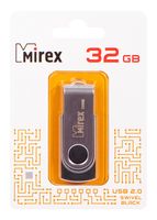 USB Flash Mirex Swivel Rubber 32GB (черный)
