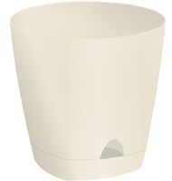 Цветочный горшок "Amsterdam" (1,35 л; сливочный)