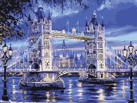 Картина по номерам "Лондонская ночь" (400х500 мм)
